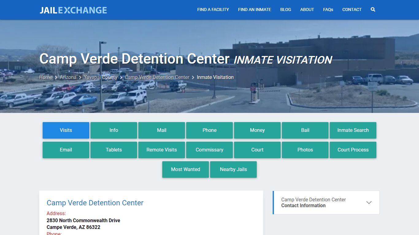 Inmate Visitation - Camp Verde Detention Center, AZ - Jail Exchange