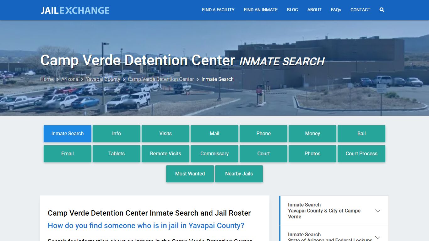 Camp Verde Detention Center Inmate Search - Jail Exchange