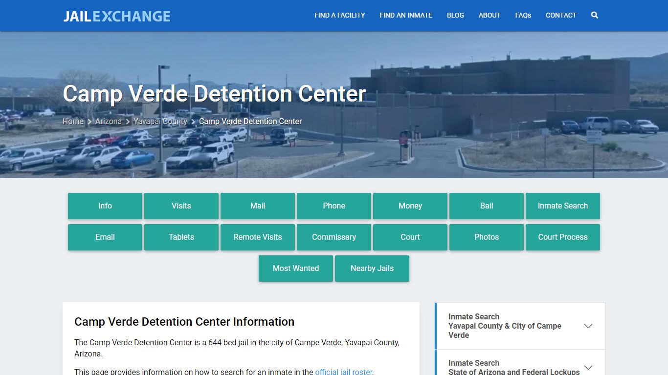 Camp Verde Detention Center, AZ Inmate Search, Information - Jail Exchange